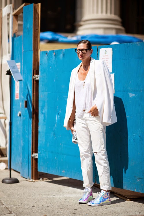 jenna-lyons-white, nike hi tops