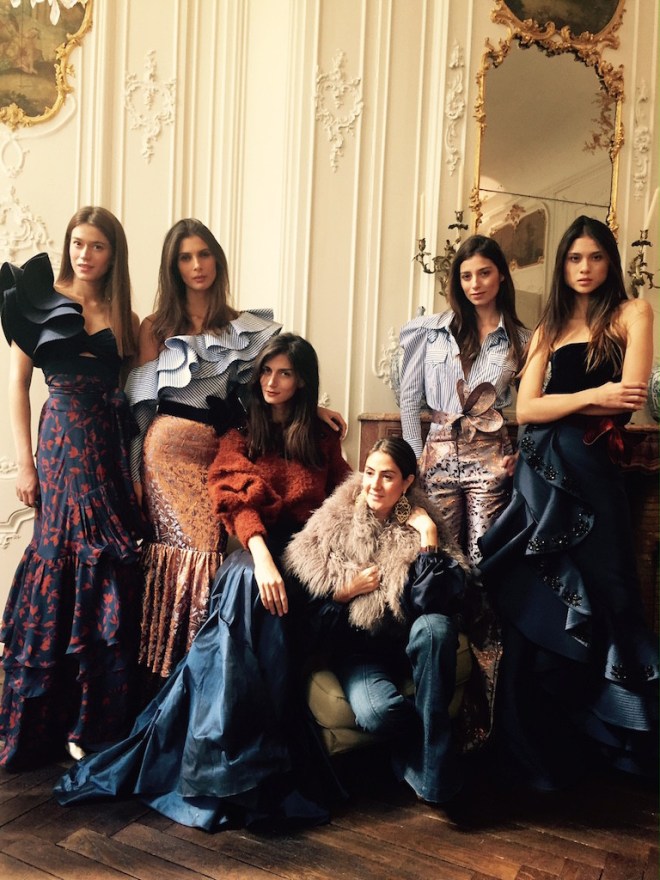 johanna-ortiz- STRIPE TOP METALLIC SKIRT